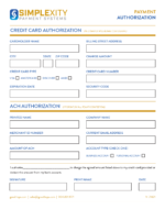 Simplexity Payment Auth. Form