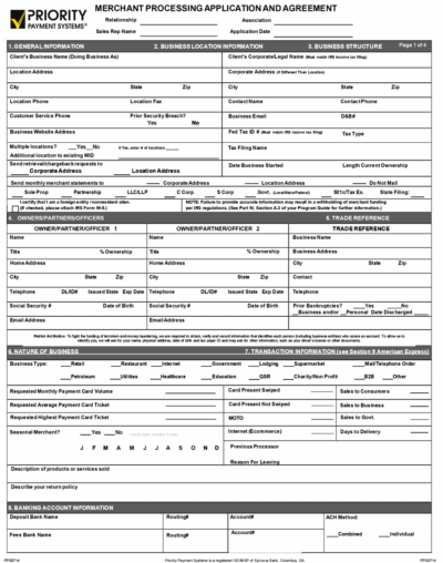 Priority TSYS Application