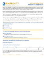 Simplexity Cash Discount Program Addendum